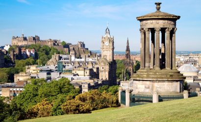 קרוז לאיים הבריטיים United Kingdom, from South Queensferry - Edinburgh, Dugald Stewart Monument